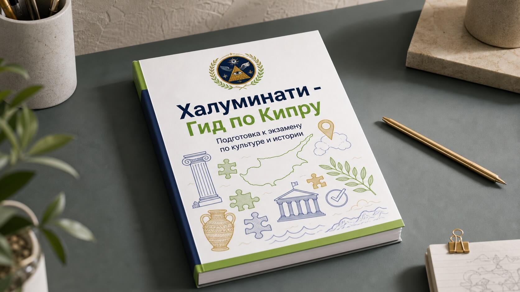 Гид по Кипру Hallouminati — книга для подготовки к экзамену по культуре и истории
