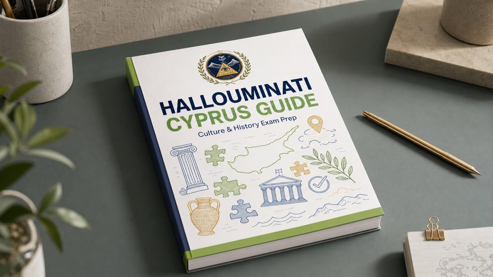 Hallouminati Cyprus Guide — culture & history exam prep book
